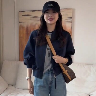 棒球服外套女短款春季202