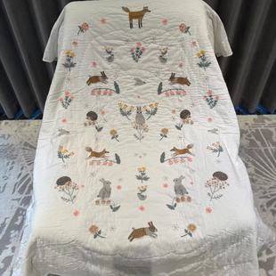 127cm 新 儿童童被97 纯棉内夹棉花～柔软 绣花精致