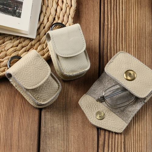 Очки, складная кожаная банка для хранения, сверхлегкий ремень, поясная сумка, сумка-органайзер, из натуральной кожи, воловья кожа