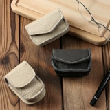 Очки, складная кожаная банка для хранения, сверхлегкий ремень, поясная сумка, сумка-органайзер, из натуральной кожи, воловья кожа