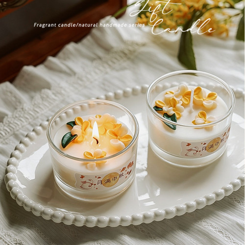 中秋礼物桂花大豆蜡香薰蜡烛