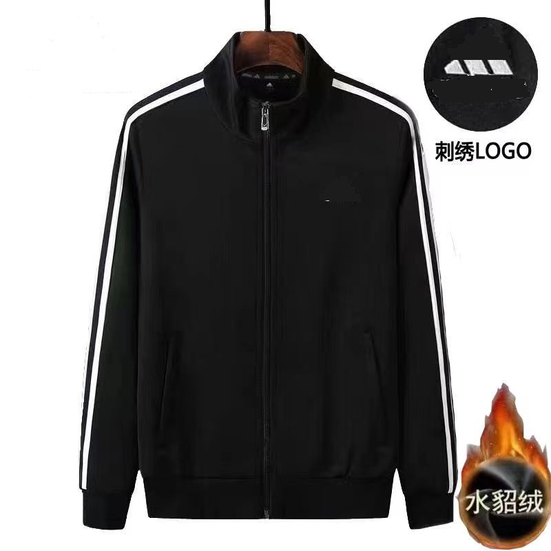 TR30JR-RB情侣刺绣加绒卫衣奥代尔复合水貂绒400克外套立领休闲外