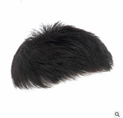 Hand woven real hair patch for men's hair piece wig男士假发