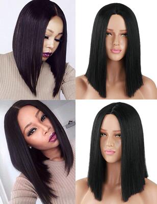 Short Bob Wig Lace Front Human Hair Wigs Pre Plucked