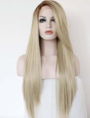 Pre wig lace chemical fiber wig premium gold wig高级金色假发