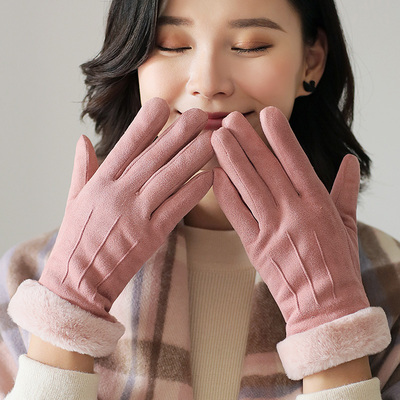 wool gloves winter half finger flip gloves for men and women