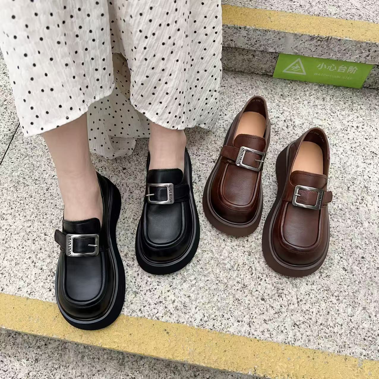 【琪琪和小哥-英伦风玛丽珍鞋】