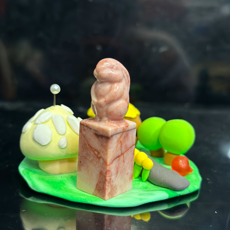 新款礼盒装优质孤品小兔子钮章篆刻石料印章姓名礼品章1.5厘米