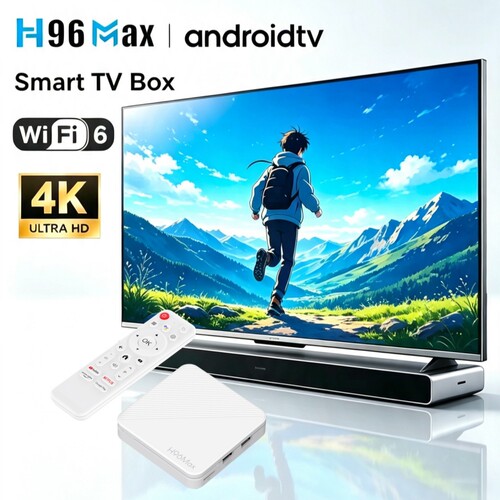 新款H96Max rk3518 Android14 TVbox 4K Wifi6 BT Remote Control