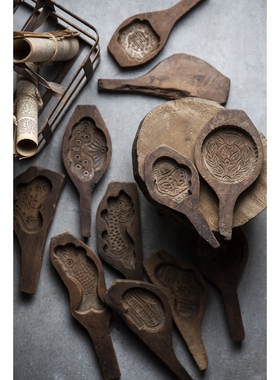 复古怀旧装饰月饼模具旧物