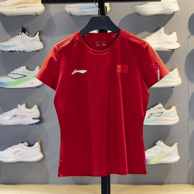 李宁短袖女子透气短袖T恤