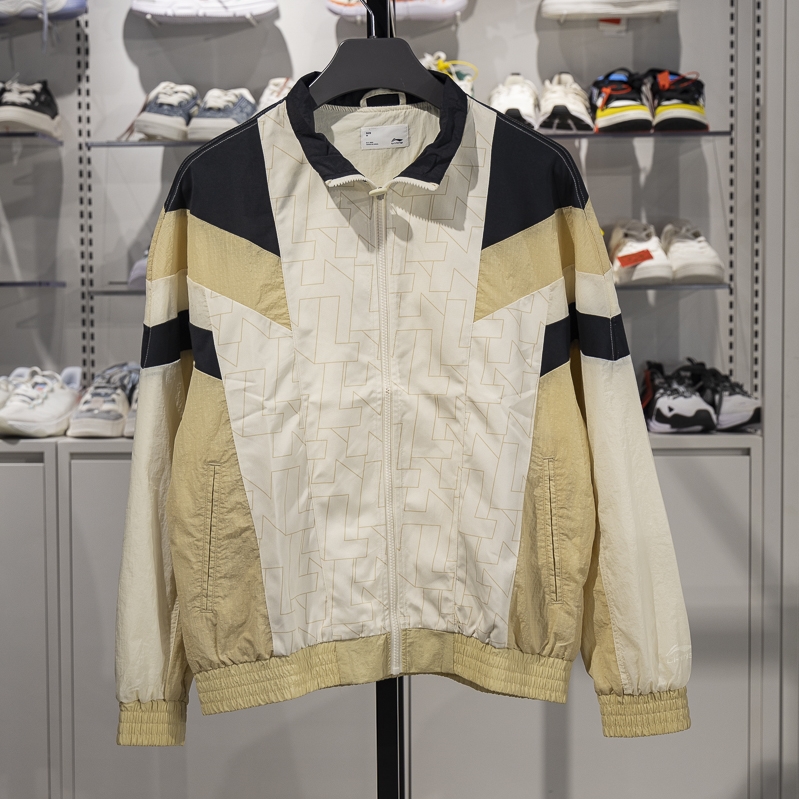 李宁男子立领宽松夹克