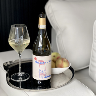 超萌小甜水喵斯卡托 少见老藤单一园莫斯卡托moscato甜起泡酒DOCG