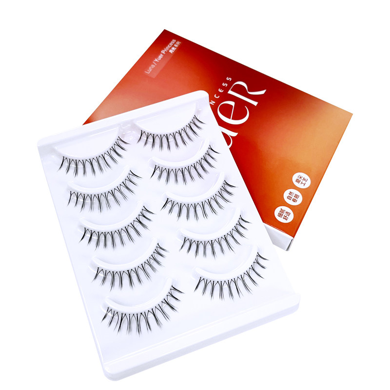 月儿公主五对装透明梗假睫毛 漫画芭比恶魔小红书同款仿真自然k01