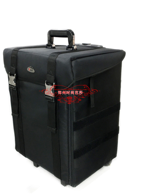 正品srise尚禾专业拉杆化妆箱 帆布防水牛津布 多层大容量 多抽屉