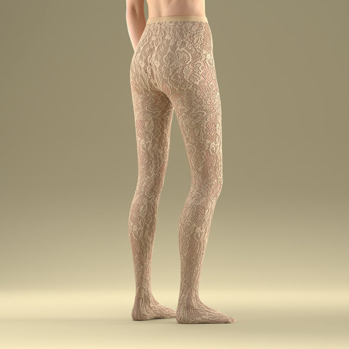 LOVEBOX 2025秋季新品蕾丝连裤袜性感提花网眼丝袜渔网袜女打底袜