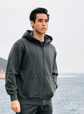 AK复古绣花连帽开襟卫衣2405409