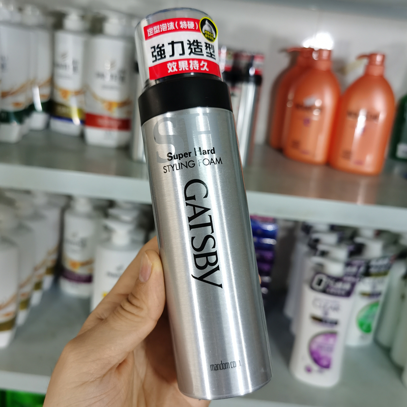 进口GATSBY杰士派定型泡沫185g摩