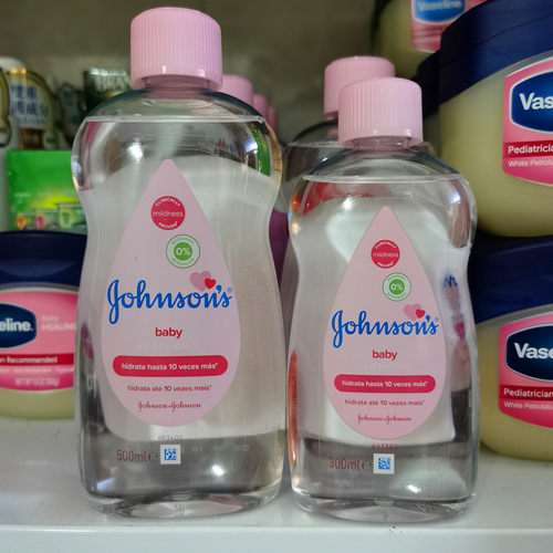 进口500ml去头垢强生婴儿润肤油