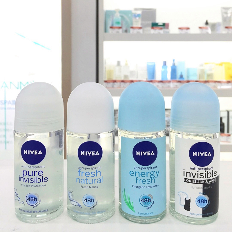 包邮 香港正品 进口NIVEA/妮维雅女士香体走珠止汗露50ml 48小时