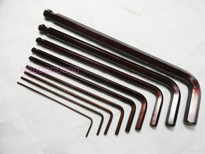 。加硬波头内六角扳手六角匙 1.5 2 2.5 3 4 5 6 8 10mm 加硬六角