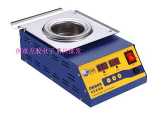 。创美威锡炉CM-808 环保数显圆形纯钛锡炉 无铅锡炉80X40mm 可定