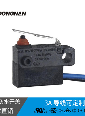 DONGNAN 防水微动开关IP67 WS5 导线5A限位开关