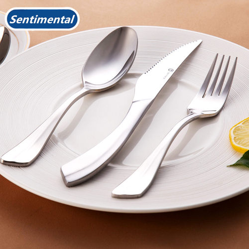Sentimental彩虹西餐牛排刀叉勺全套套装 加厚不锈钢外贸出口瑞典