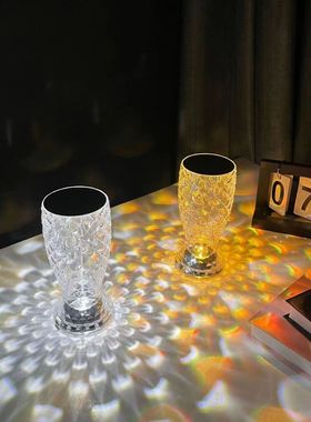 LED水晶钻石灯触摸氛围小夜灯