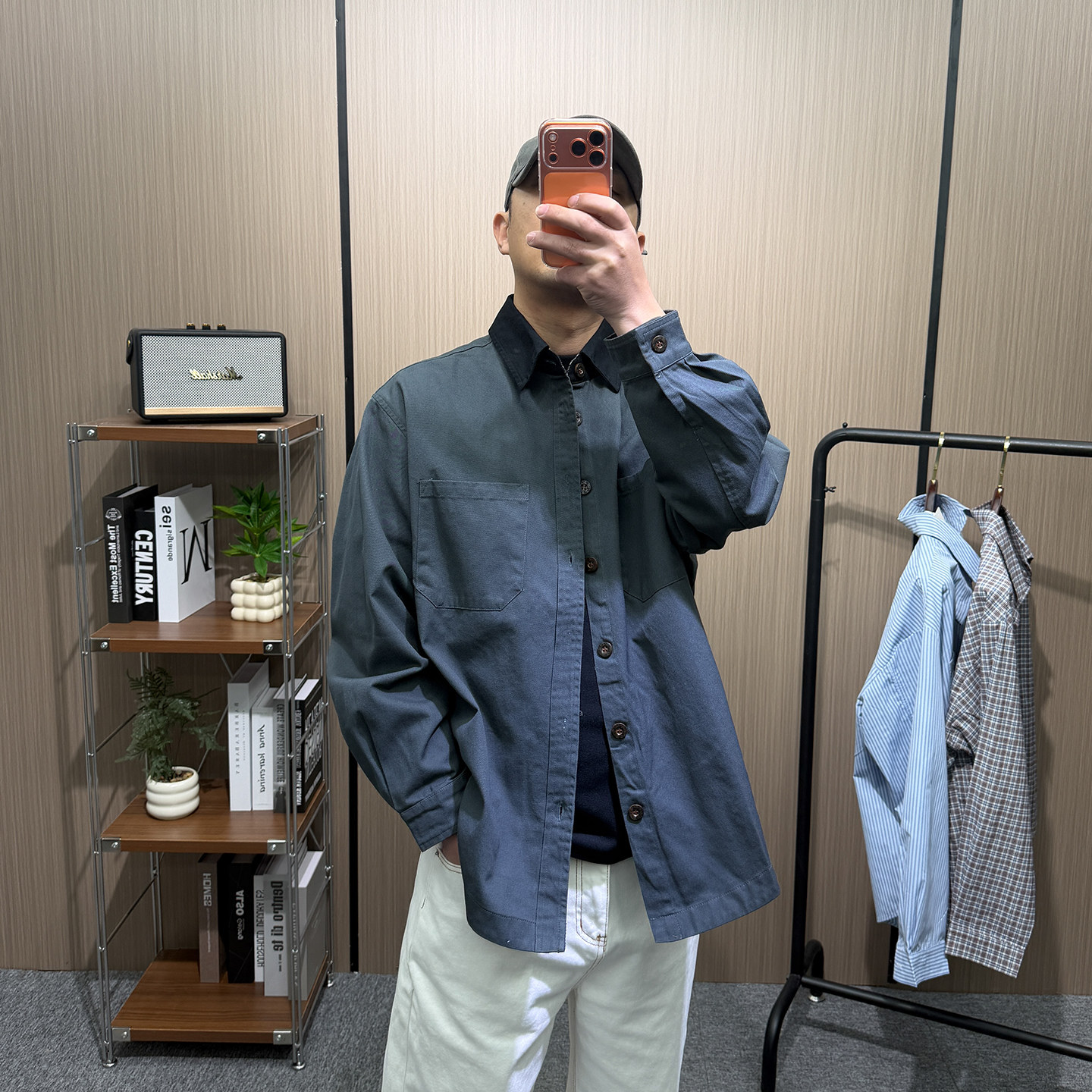 地卜师 美式工装衬衫男复古长袖春宽松休闲简约阿美咔叽纯棉衬衣,男装,衬衫,淘宝优惠券,粉丝福利购,淘宝优惠卷