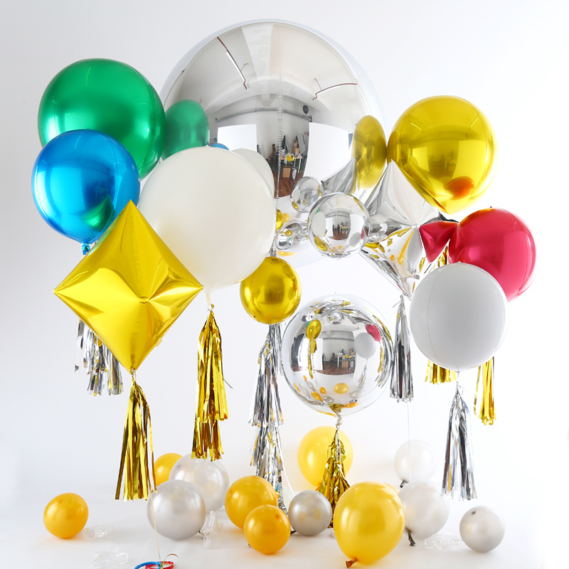 sag进口3d4d金银红蓝绿氦气球