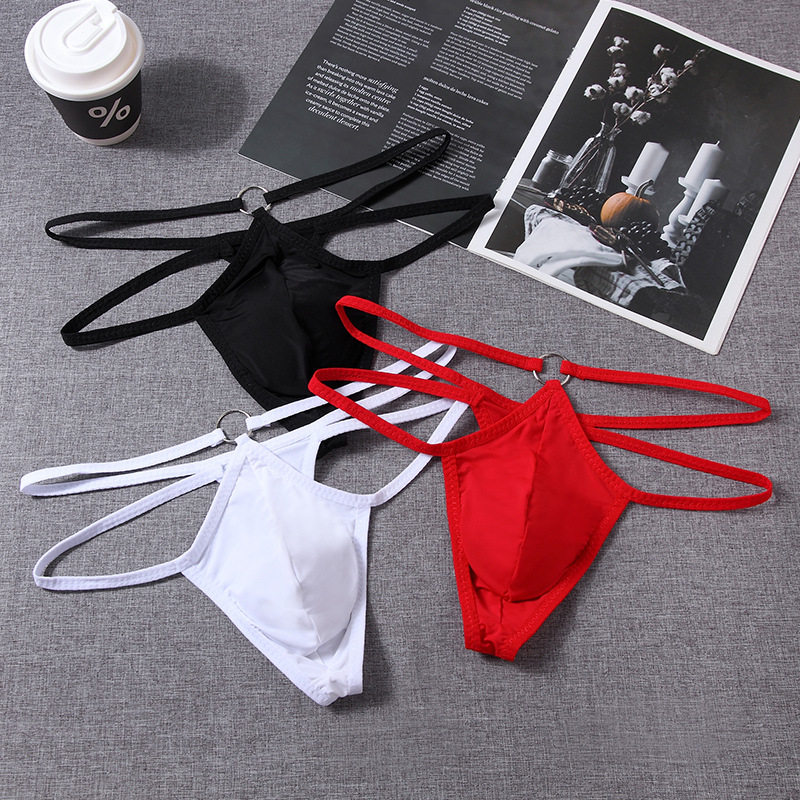 新款男士丁字裤性感细带低腰包蛋宽边男式内裤U凸囊袋诱惑T裤头,女士内衣/男士内衣/家居服,男丁字裤,淘宝优惠券,粉丝福利购,淘宝优惠卷