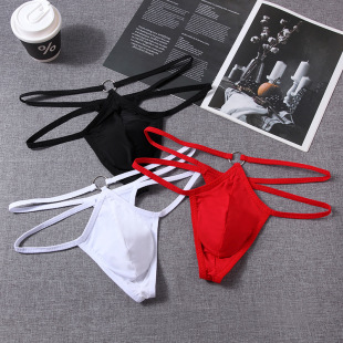 男士 U凸囊袋诱惑T裤 丁字裤 内裤 头 性感细带低腰包蛋宽边男式 新款