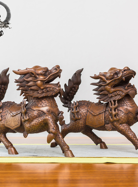 办公室客厅房间桌面礼品麒麟摆件