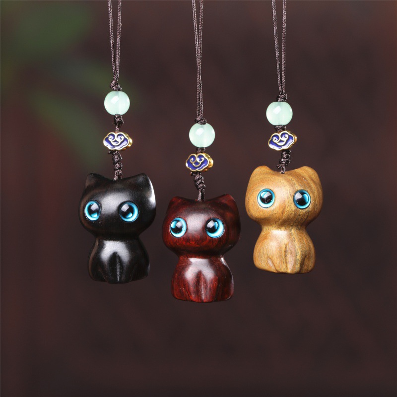 呆猫挂件可爱小猫配件配饰吊坠钥匙扣景区文创工艺礼品