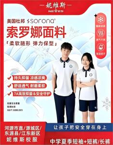 夏季河源市直/源城/东源校服中学生校服短袖T恤运动服索罗娜面料