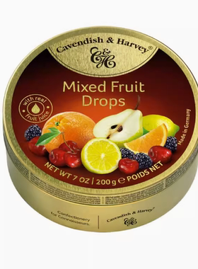 夏以昼同款嘉云混合水果味糖硬质糖果200g德国进口mixed fruit