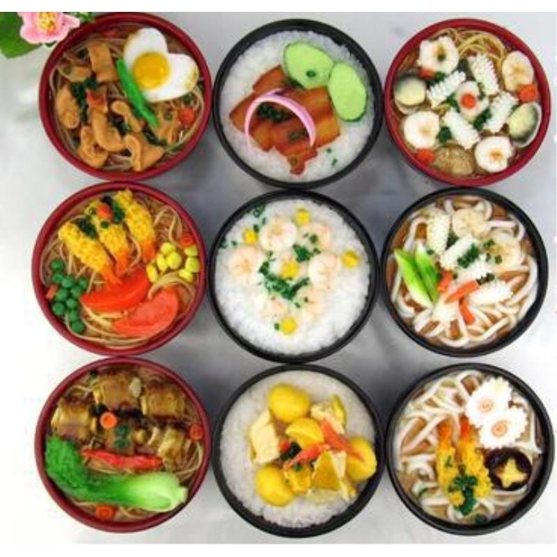 仿真乌冬面鸡蛋海鲜排骨碗面模型斋面儿童过家家早教玩具厂家