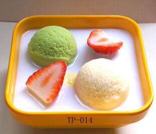 仿真台式港式甜品雪山孖宝凉粉冰激凌球模型样板房展示拍摄道具