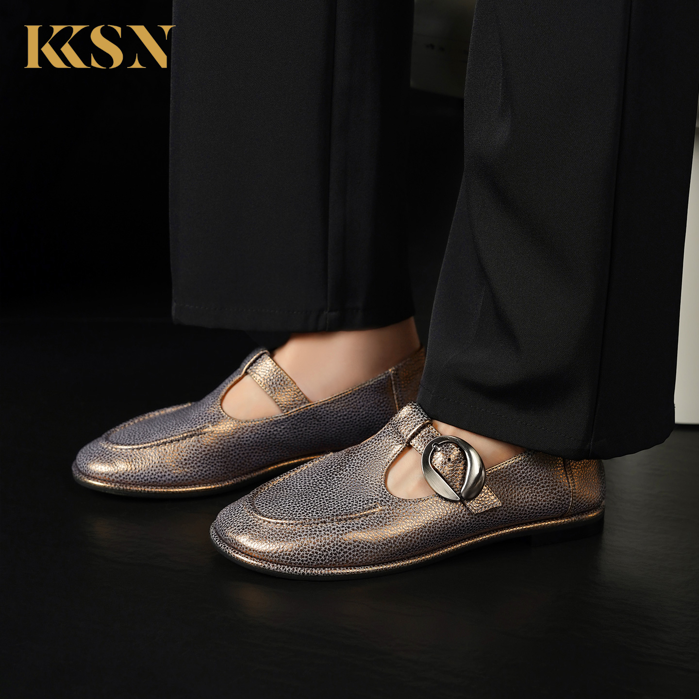 柯柯西尼手工原厂设计风乐福鞋