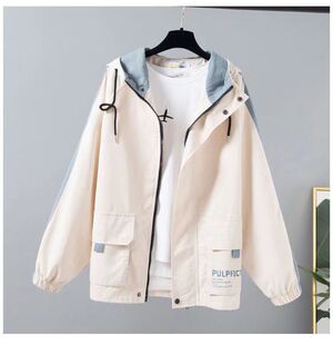 初中学生大童薄款外套2022年春秋装新款12-19岁女孩宽松上衣上衣