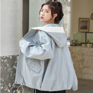 12少女春秋装13高中学生薄款夹克棒球服工装外套16岁宽松上衣服18