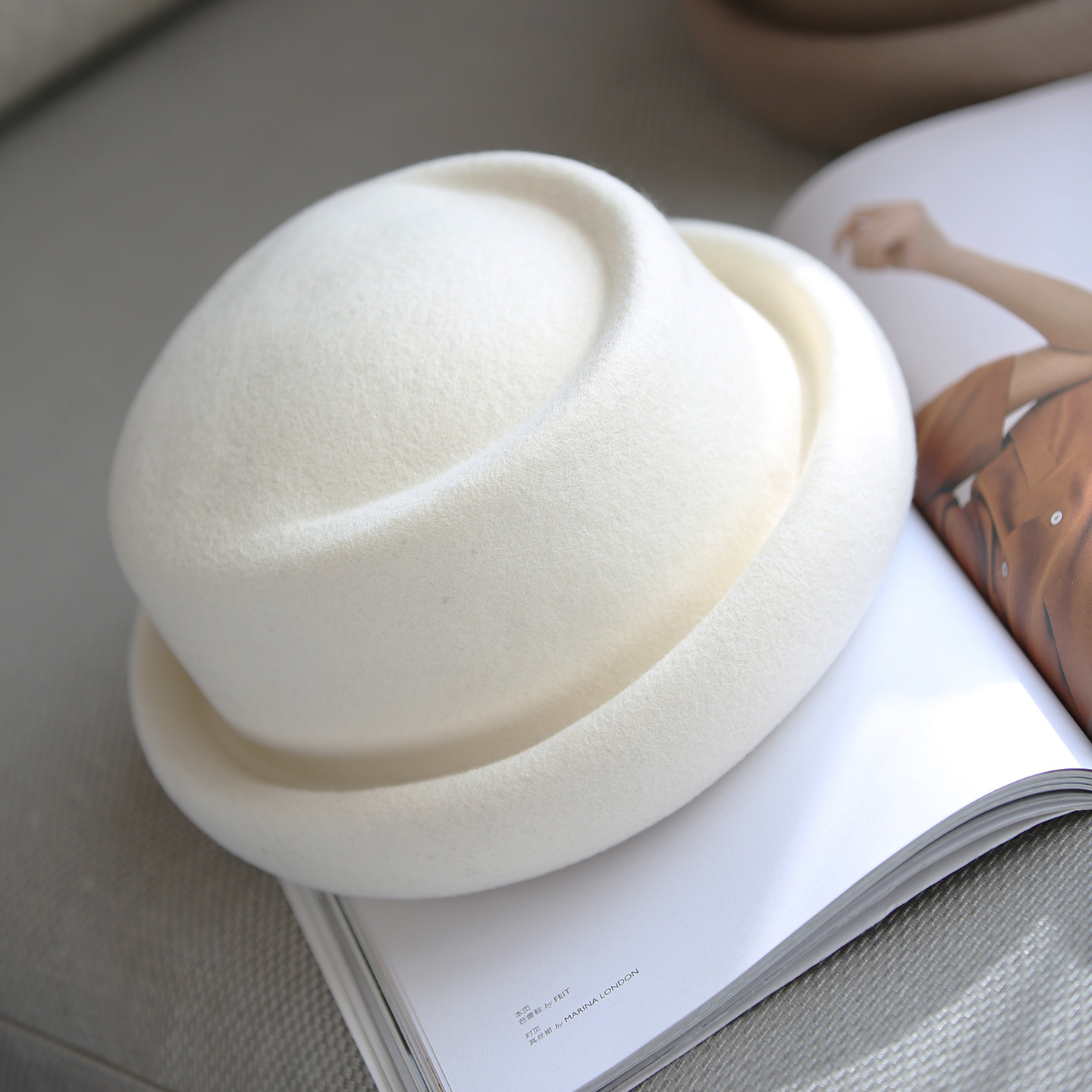 LMeetU羊毛呢百搭卷边造型帽子凹凸帽顶秋冬百搭礼帽女士复古百搭,服饰配件/皮带/帽子/围巾,帽子,淘宝优惠券,粉丝福利购,淘宝优惠卷