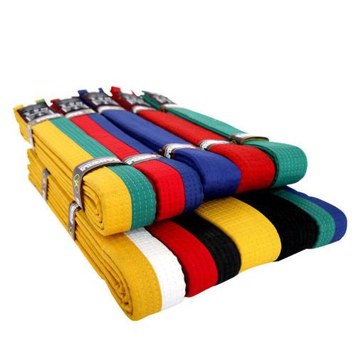 跆拳道腰带白黄带黄绿带绿蓝带蓝红带红黑带