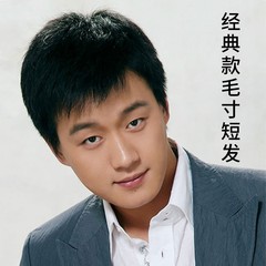 假发男短发平头全头套式男士真发韩版透气真人发丝中老年假发头套