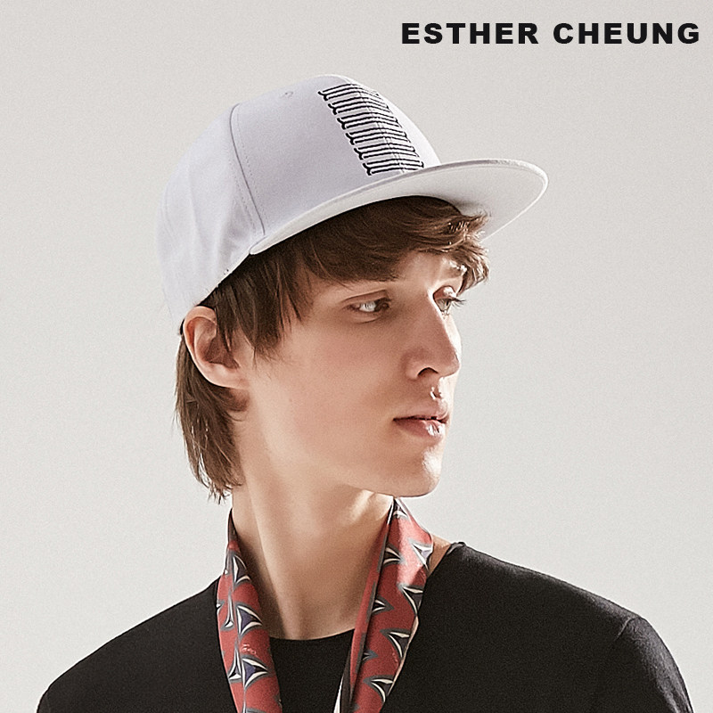 ESTHER CHEUNG街舞直檐帽男大头围直沿棒球帽ins潮牌