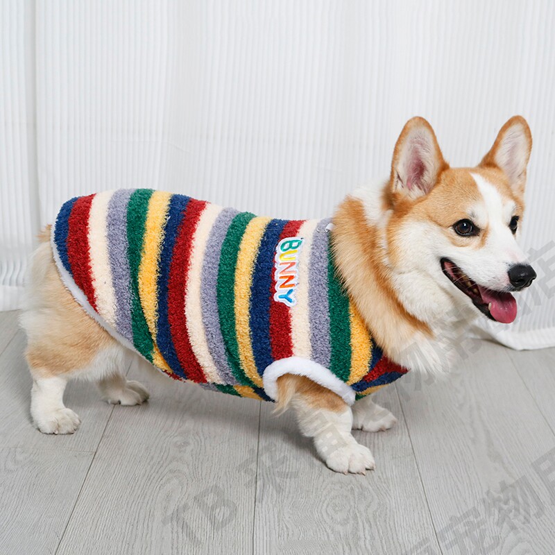 2026秋冬宠物狗狗衣服新年喜庆可爱保暖背心冬季加绒柴犬柯基棉衣