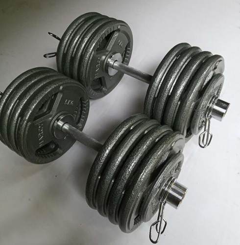 哑铃大孔烤漆套装足重包邮