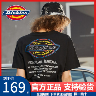 s圆领LOGO印花宽松夏季 Dickies短袖 半袖 7404 T恤男女情侣装 新品