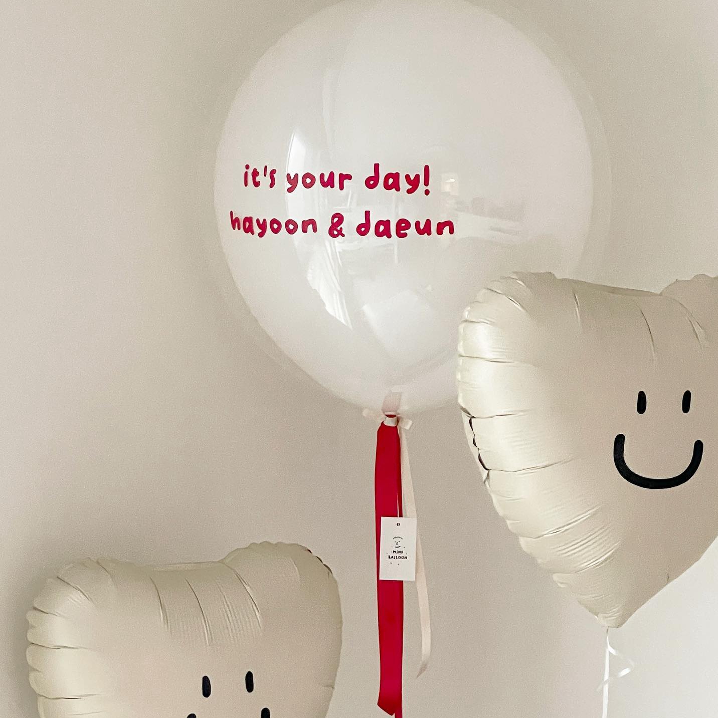 18寸气球印字周岁宴飘空